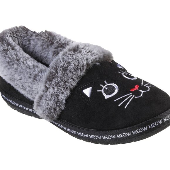 BOBS from Skechers Shoes - NEW BOBS Skechers Too Cozy Meow Pajamas Slippers Shoes Black, Women's Size 7